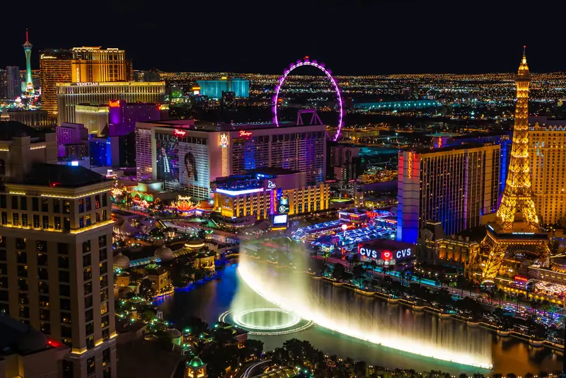 Strip de Las Vegas à noite