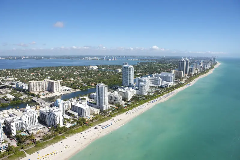 Vista aérea de Miami Beach